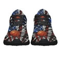 thumbnail image 5 of Basketball American Flag Shoes Women's Fashion Sneakers Tennis Running Shoes for Men Women Black Size 11, 5 of 7