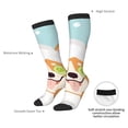 thumbnail image 4 of Naloa Corgi With Towel Ans Slice Cucumber Thigh High Socks Extra Long Stretchy Sock Women Over Knee High Opaque Stocking Daily Wear, 4 of 6