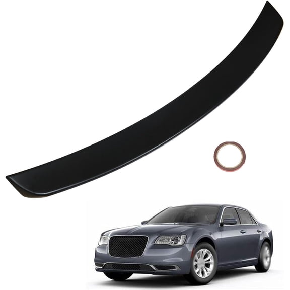 Labwork Rear Trunk Lip Spoiler Wing Black OE Style Replacement for 2011-2019 300