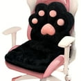 thumbnail image 2 of [Kawaii Cat Paw Cushion] Soft & Kawaii L-Shape Cat Paw Cushion | Faux Rabbit Fur Gaming Chair Pillow, Comfy Plush Floor Seat For Room Decor, Office Chair Cushion - Cute Gamer Girl Gifts, 2 of 11