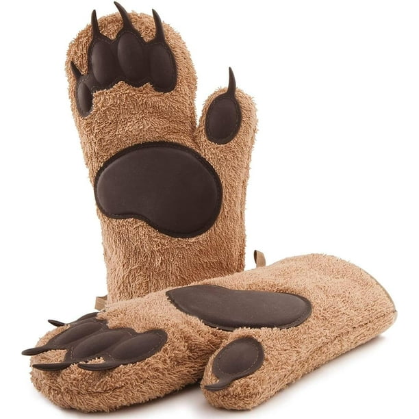 AlpenGlove - Manoplas para hornear de oso polar, un atractivo en cada cocina, resistente a las manchas, manoplas para ollas, manoplas para horno, manoplas para cocina, idea de regalo, 1 par Ormromra LN-1120