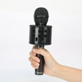 thumbnail image 4 of Microphone de Chant Bluetooth Sans Fil Portatif Haut-Parleur Micro Smartpnone pour Maison KTV Fête Extérieure Noir, 4 of 9