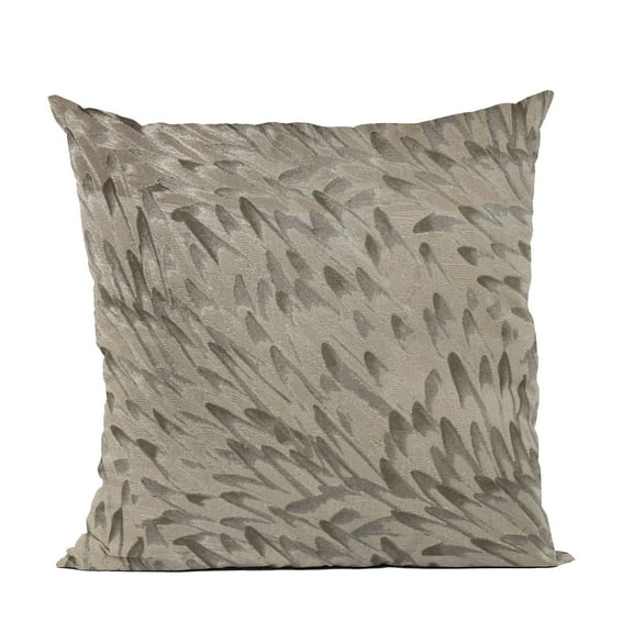 Plutus Brands Brown Plutus Bird Feather Animal Luxury Throw Pillow 20 in x 36in, Double Sided 20" x 36" King