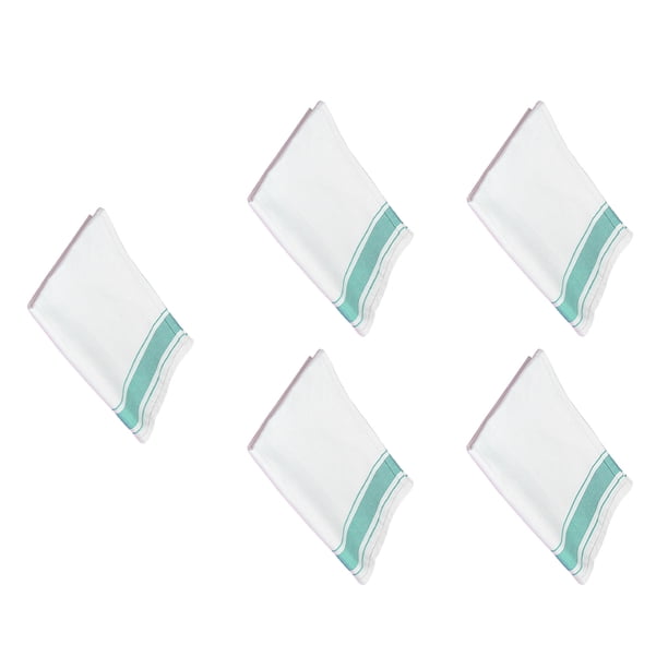 Billuyoard 5 uds vaso de vidrio estropajo paños de limpieza toallas paños de cocina reutilizables ventana coche trapos Suministros de limpieza para el hogar Verde 32*50cm/5 uds