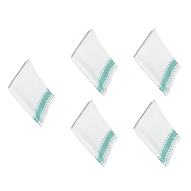 Injueey 5 uds vaso de vidrio estropajo paños de limpieza toallas paños de cocina reutilizables ventana coche trapos Suministros de limpieza para el hogar Verde 32*50cm/5 uds Injueey HA083870-02