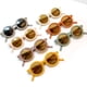 thumbnail image 5 of Gafas de sol redondas de moda para bebés, niños y niñas, para fiestas, calle, regalo Beige, 5 of 8