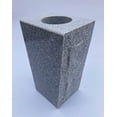 thumbnail image 5 of Upstate Stone Works Granite Vase Tapered (5"x4"x9") Gray Cemetery Grave, 5 of 6