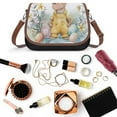 thumbnail image 6 of Easter Bunny Flowers Eggs Vintage Crossbody Bag for Women Medium Leather Hobo Bags Shoulder Bag Classic City Leather Satchels, 6 of 8