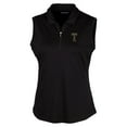 thumbnail image 2 of Women's Cutter & Buck Black Georgia Tech Yellow Jackets Forge Stretch Sleeveless Polo, 2 of 3