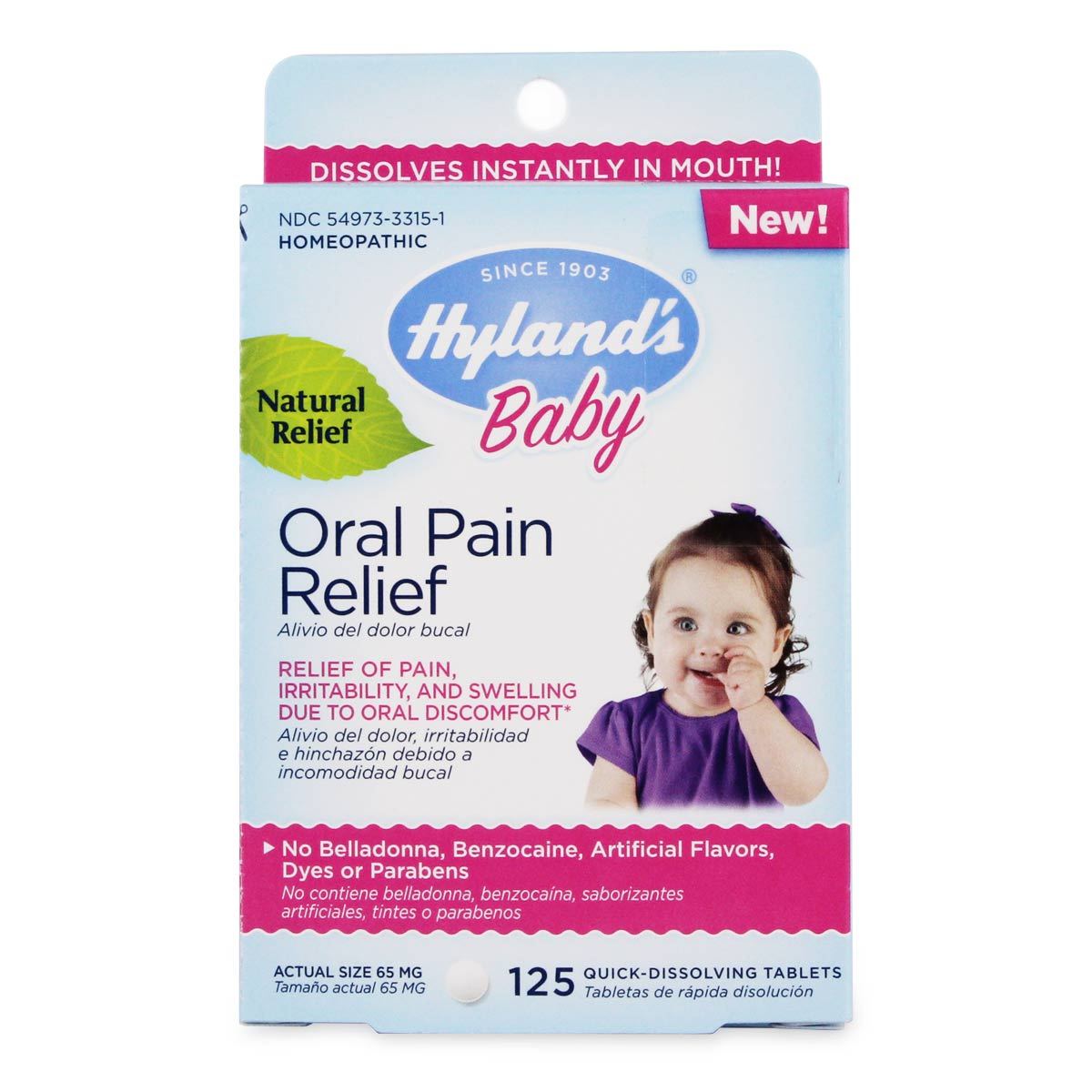 Baby Oral Pain Relief Tablets 125 TAB Walmart Canada