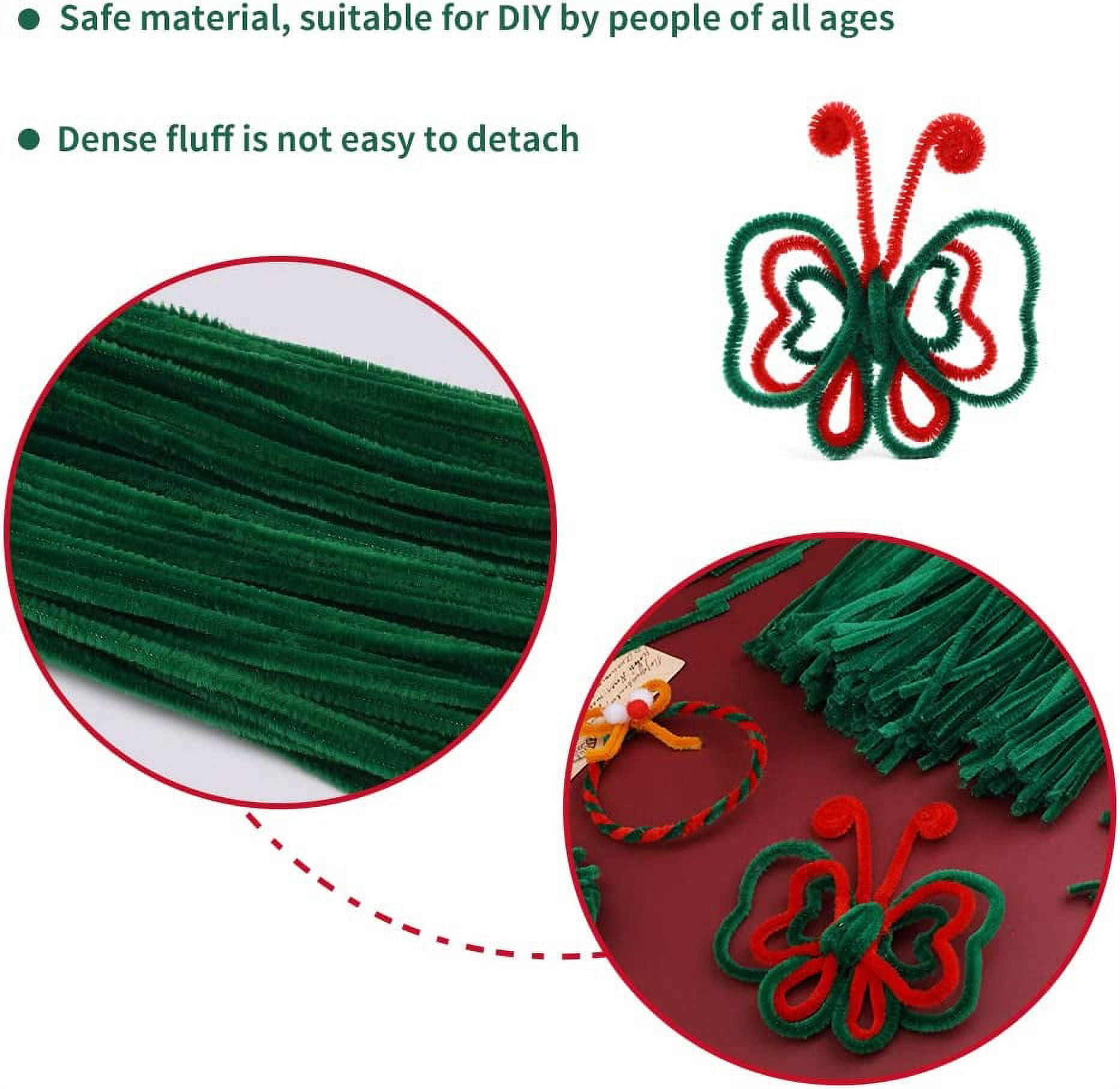 Buy 60 Pieces Green Pipe Cleaners, Christmas Craft Pipe Cleaners,Pipe  Cleaners Chenille Stem,Pipe Cleaners Bulk,Art Pipe Cleaners for Creative  Home Decoration Supplies Arts and Crafts Project Online at desertcartIreland