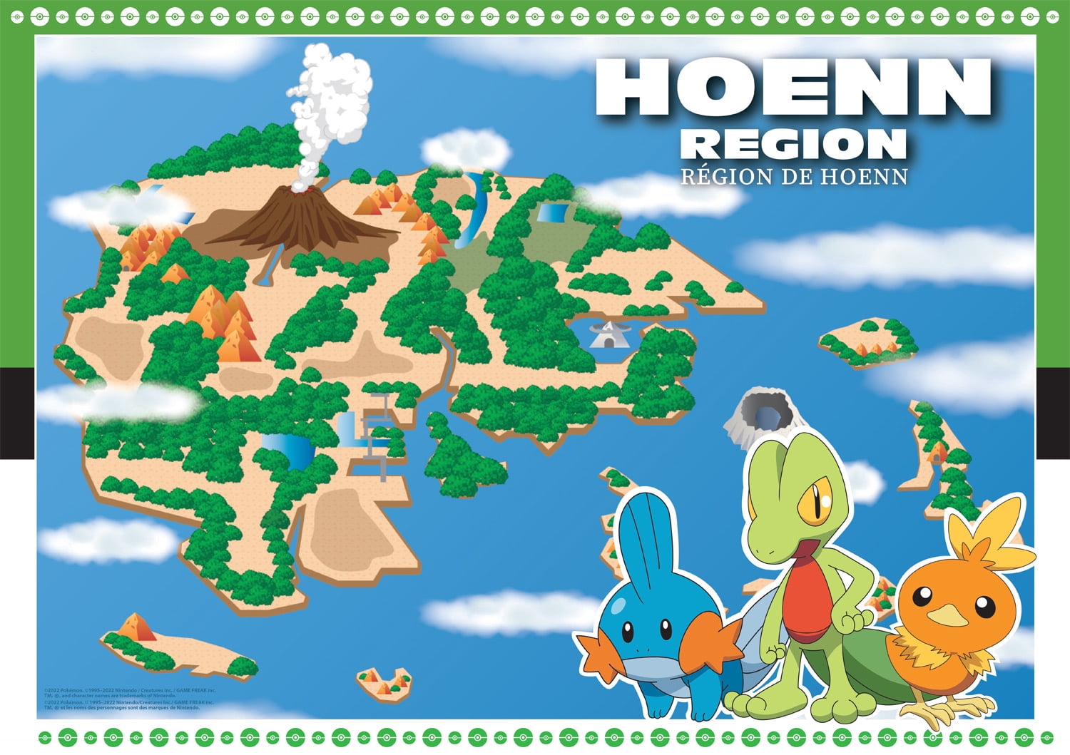 Buffalo Games 500-Piece Pokemon Hoenn Region Jigsaw Puzzle