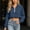 Navy, variant on Zeijnsda Womens Crop Sweatshirts Stylish Lapel Half-Zip Short Tops Solid Color Long Sleeves Shirts Sporty Outfits Hem Drawstring Sweatshirts