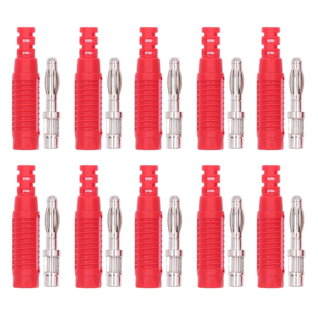 Press Fit Banana Plug,10 Set Banana Male Banana Plug Connector Banana Male Plug Dependable Performance