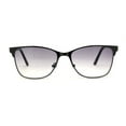 thumbnail image 2 of Mens 90s Fashion Metal Rim Rectangle Bifocal Light Sunglasses Reader Gunmetal +3.5, 2 of 4
