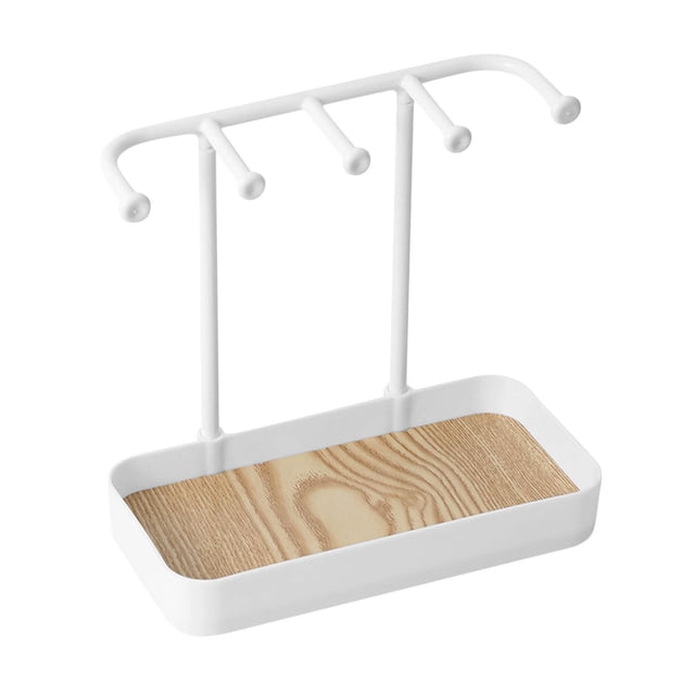 Table with Storage, Detachable Desktop Jewelry Display Rack, Dressing Table Storage Box, Jewelry Tray, Hanging Bracelet Necklace Rack