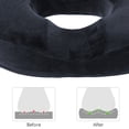thumbnail image 4 of Lovote Donut Pillow Memory Foam Seat Cushion Hemorrhoid Tailbone Cushion Pain Relief， Black, 4 of 6
