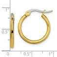 thumbnail image 3 of White Stainless Steel Earring Hoop Women'S 19 mm 2, 3 of 3