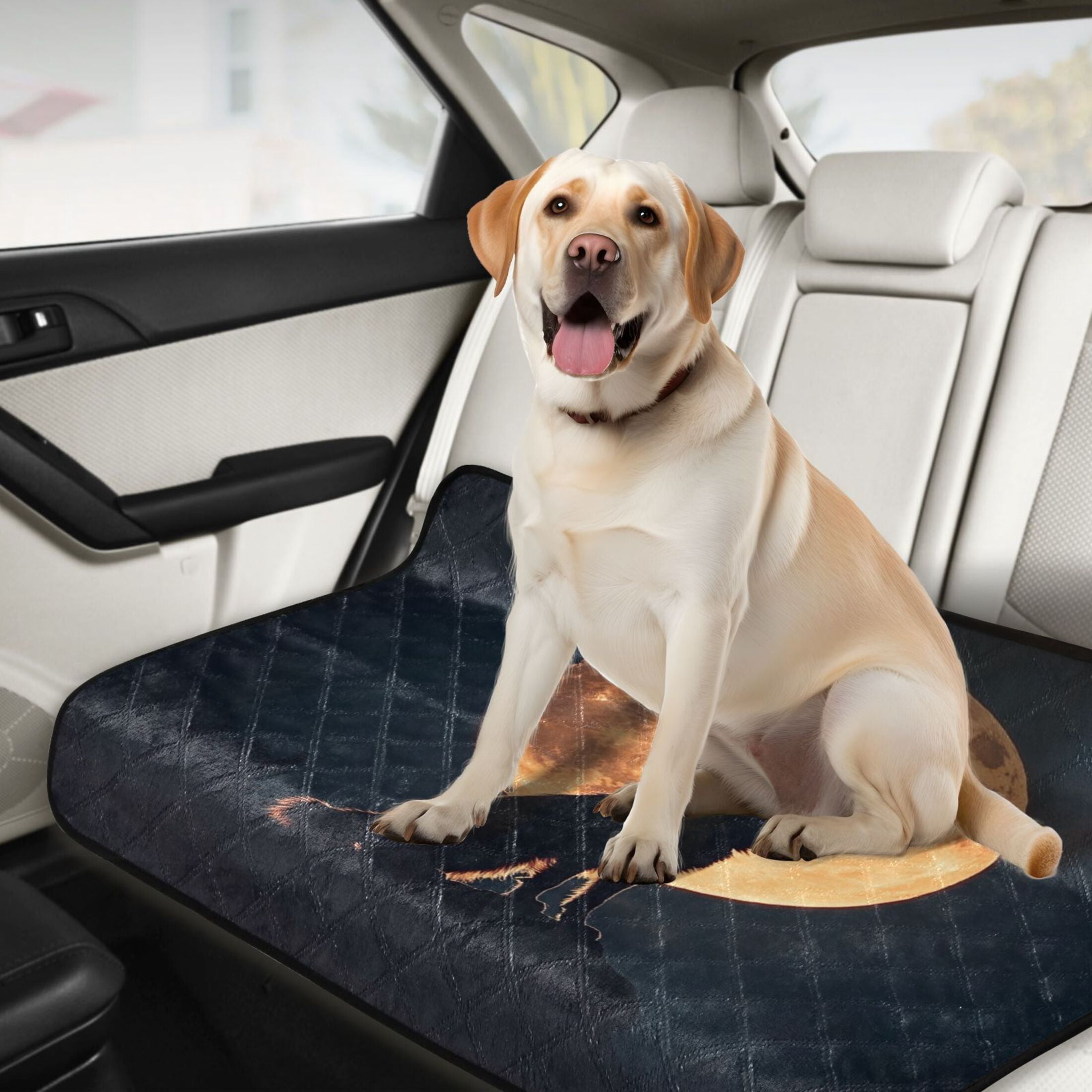 Qxltty The Legend Of Starving Wolf Cat litter Pads Pet Set of 3 Diaper Mats Center Anti-leakage Layer Absorbent Soft and Comfortable