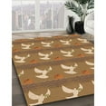 thumbnail image 2 of Ahgly Company Indoor Rectangle Patterned Cantaloupe Orange Area Rugs, 4' x 6', 2 of 6