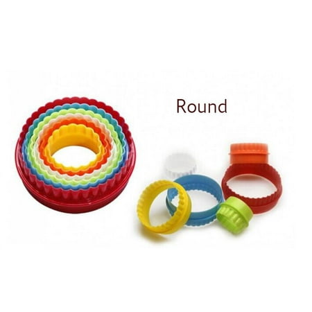 

7 Shape Biscuit Cake Dessert Shape Food Grade Plastic Mold Cut Chocolate Jelly Pudding Mousse Ring Cut Mold Modeling Gadget