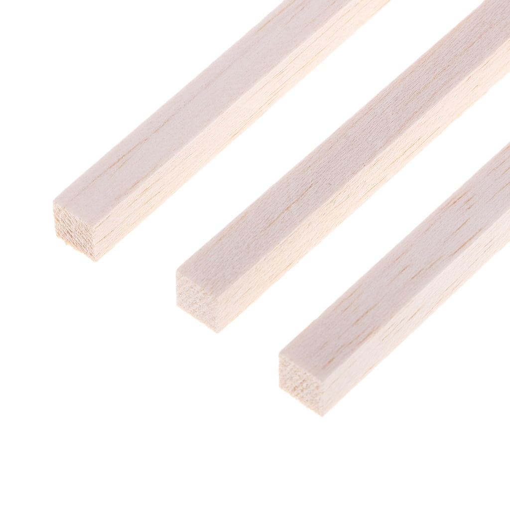 Gazechimp 20 Pack Wooden Dowels for Crafts,8x8mm Unfinished Wooden Square  Dowel Rod Hardwood Wood Strips Balsa Wood Sticks for Painting, Coloring,  DIY Crafts and Model Projects,150mm 