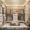 thumbnail image 4 of Homieasy Modular Closet System 4-Pack, 12-24ft Expandable Walk-in Wardrobe Organizer with 16 Wooden Drawers & 16 Hanging Rods , Heavy-Duty Wood Closet Towers System ,Adjustable Garment Rack,White, 4 of 6