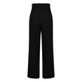 thumbnail image 7 of Annhoo Wide Leg Pants Woman Casual Elastic High Waisted Smocked Palazzo Pants Lightweight Loose Trousers with Pocket, 7 of 7
