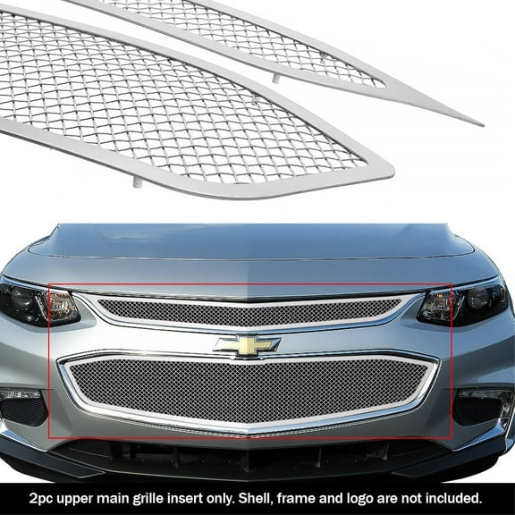2016-2018 Chevy Malibu (Not For Limited Model) Stainless Steel Polished Finish 1.8 Mm Wire Mesh Mesh Grille