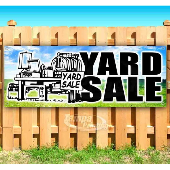 Yard Sale 13 oz Vinyl Banner With Metal Grommets