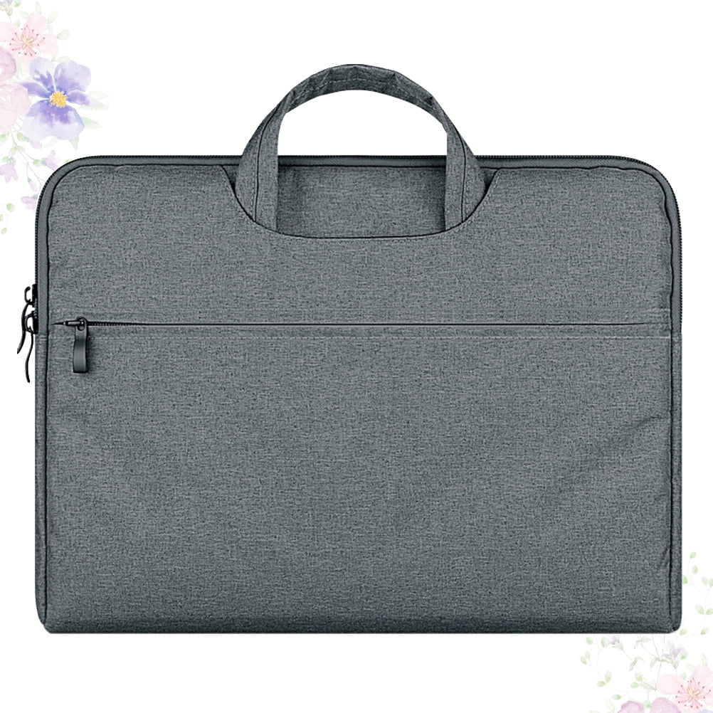 HONITANO Dark Grey Computer Bag with Cloth Material for Laptop Storage and Portable Organization