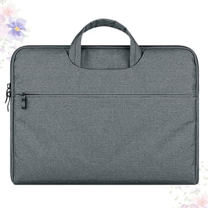 HONITANO Dark Grey Computer Bag with Cloth Material for Laptop Storage and Portable Organization