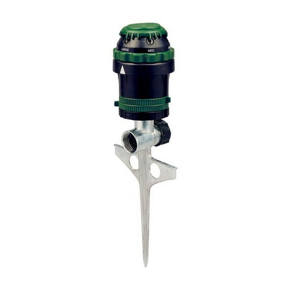 Orbit H20-6 Gear Driven Sprinkler on Sturdy Spike Base - Lawn Watering - 91475