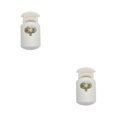 thumbnail image 3 of Sonducket 100 Piezas Tapón de plástico Cordones Ropa deportiva Bloqueo de cordón Topes Solo Doble Agujero Toggle Cordón Blanco 6 2.71.4 Blanco 6 2.7*1.4 2Conjunto, 3 of 6