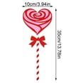 thumbnail image 3 of Rustic Wooden Valentine Yard Decor - 6 Pack Heart Shaped Outdoor Valentines Decorations, Red & Pink Stakes for Garden, Lawn, Patio, 3 of 8