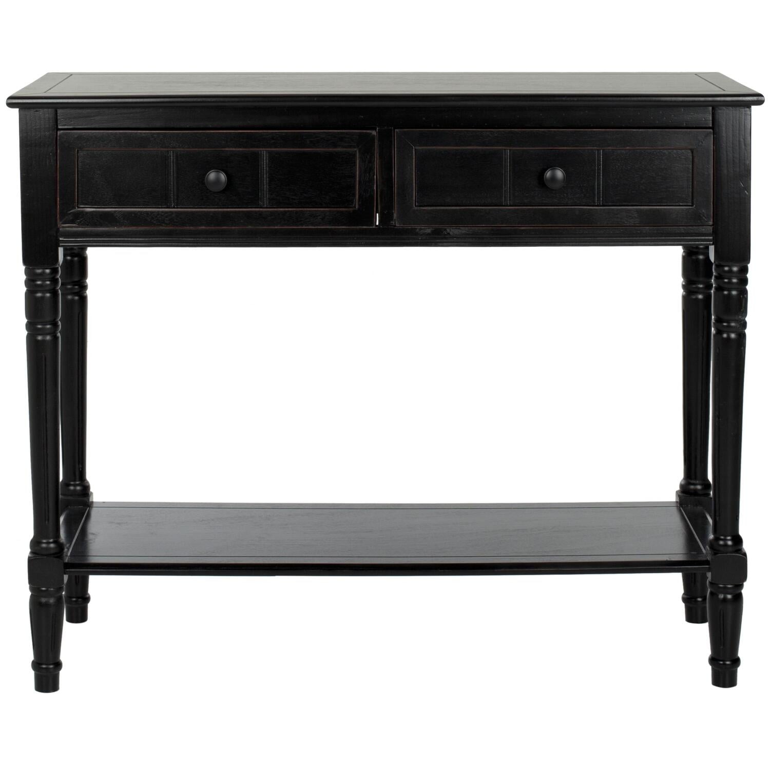 ebony console table.