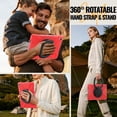 thumbnail image 5 of Case for Samsung Galaxy Tab A11+ 11 inch, 360 Degree Rotating Hand Grip Shockproof Cover with Shoulder Strap, Red, 5 of 7