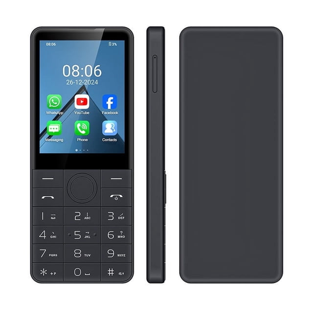 DOOV R77 4G teclado de pantalla táctil inteligente teléfono móvil sin cámara 2,8 pulgadas 3GB + 32GB 2100mAh Android 13 teclado hebreo de Whatsapp