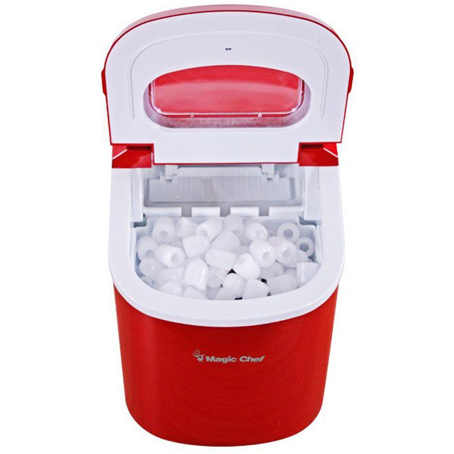 Magic Chef Brand - New Model MCIM22SV 27 lb. Capacity Portable Ice Maker  (Silver) Bullet Ice Cubes - Yahoo Shopping
