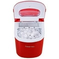 Magic Chef 27lb. Capacity Portable Countertop Ice Maker, Red