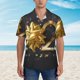thumbnail image 2 of Balery 2025 Happy New Year 1 Camisas hawaianas de manga corta para hombre, camisas playeras de corte holgado, camisas de vacaciones con botones,Medium, 2 of 7