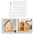 thumbnail image 6 of Kokiya 100 Pieces 1:12 Scale Dollhouse Tableware Dollhouse Decoration Miniature Cutlery fork, 6 of 8