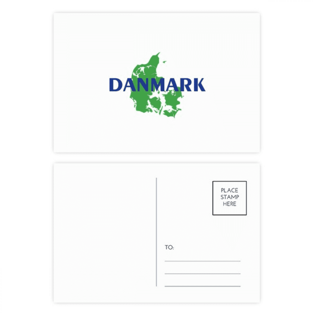 Fairy Tales European Maps Denmark Postcard Set Birthday Mailing Thanks