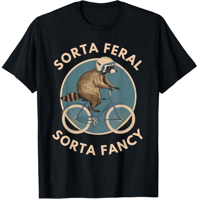 Camiseta de ciclista de mapache para montar en bicicleta, estilo vintage