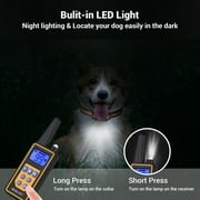 BEBANG 2600FT Dog Training Collar with LED Light, Dog Shock Collar with Remote, 3 Modes, 0-99 level, IPX7 Waterproof, Rechargeable Shock Collar for Small Medium Large Dogs
