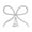 Silver, variant on Bow Christmas Tree Topper Xmas Tree Ornament Silver Metal Stylish Festive for Living Room Parties