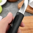 thumbnail image 4 of Stainless Steel Ice Cream Spade, Heavy Duty Ice Cream Spade Scoop with Non-Slip Handle, Reusable Ice Cream Spoon with Serrated Edge for Scooping and Serving Hard Frozen Treats,Z1-Sliver-Serrated, 4 of 7