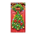 thumbnail image 2 of PALIFEUR Christmas Wreaths for Front Door, 35"x73" Christmas Wreath with Xmas Snowman, Red Poinsettias Christmas Wreath, Christmas Door Wreath for Indoor Outdoor Decoration, 2 of 6