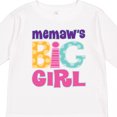 thumbnail image 4 of Inktastic Memaw Big Girl Girls Long Sleeve Toddler T-Shirt, 4 of 5