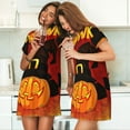 thumbnail image 4 of Lsque Halloween Pumpkin Pattern Nightgowns for Women Sleep Shirts Short Sleeve Nightshirt Pullover Nightdress Soft Sleepwear Relaxed Fit Nightdress, 4 of 6